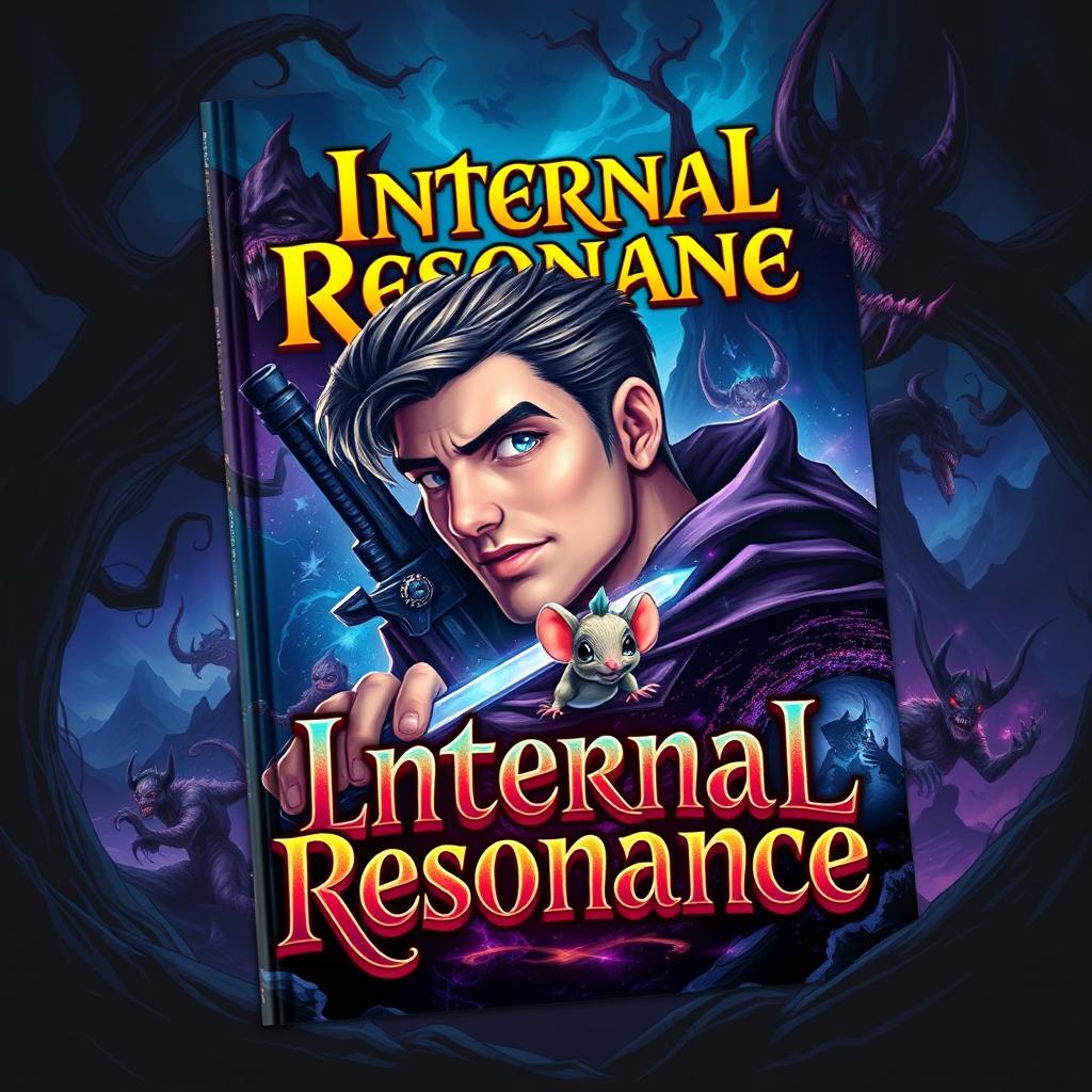 A book cover for 'Internal Resonance' featuring fantasy style lettering in a captivating design