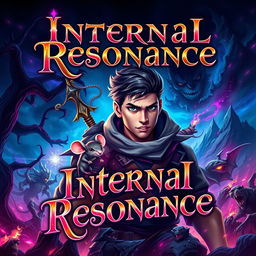 A book cover for 'Internal Resonance' featuring fantasy style lettering in a captivating design