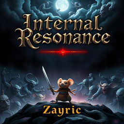 A dramatic book cover featuring an epic dark fantasy scene