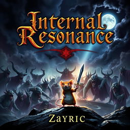 A dramatic book cover featuring an epic dark fantasy scene