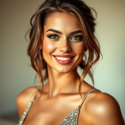 A striking portrait of a hot and attractive individual with captivating features