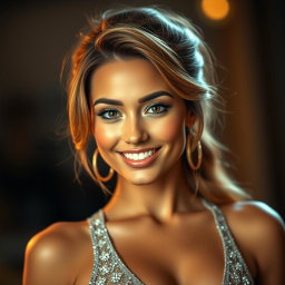 A striking portrait of a hot and attractive individual with captivating features