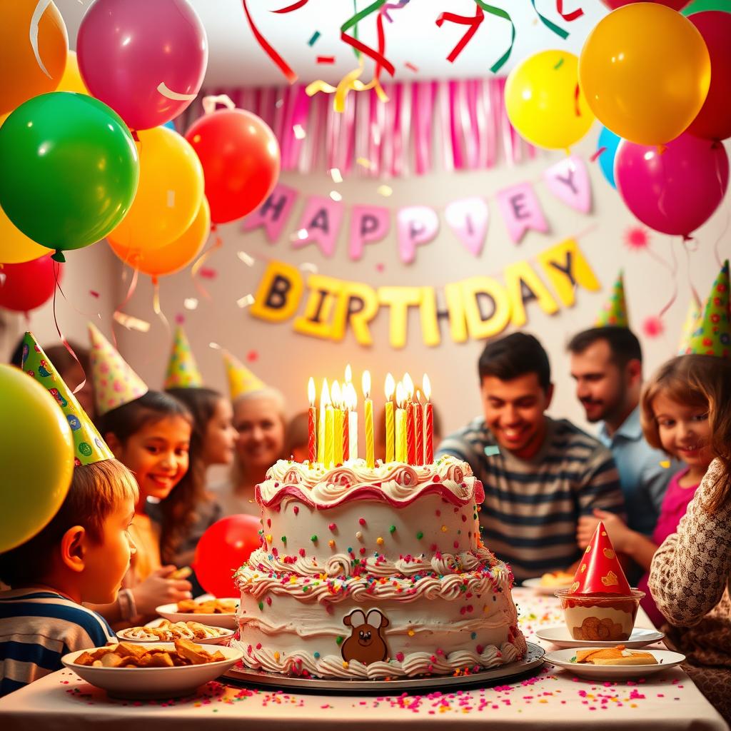 Celebrate Joy: A Vibrant Birthday Party Scene