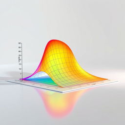 A visually striking surface plot generated using gnuplot, showcasing a three-dimensional graph with vibrant, gradient colors to represent varying data values