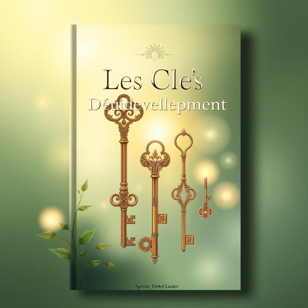 An artistic book cover design for 'Les Clés du Développement Personnel'