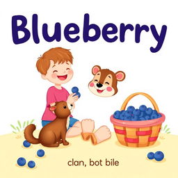 A charming children's book cover featuring a cartoonish scene