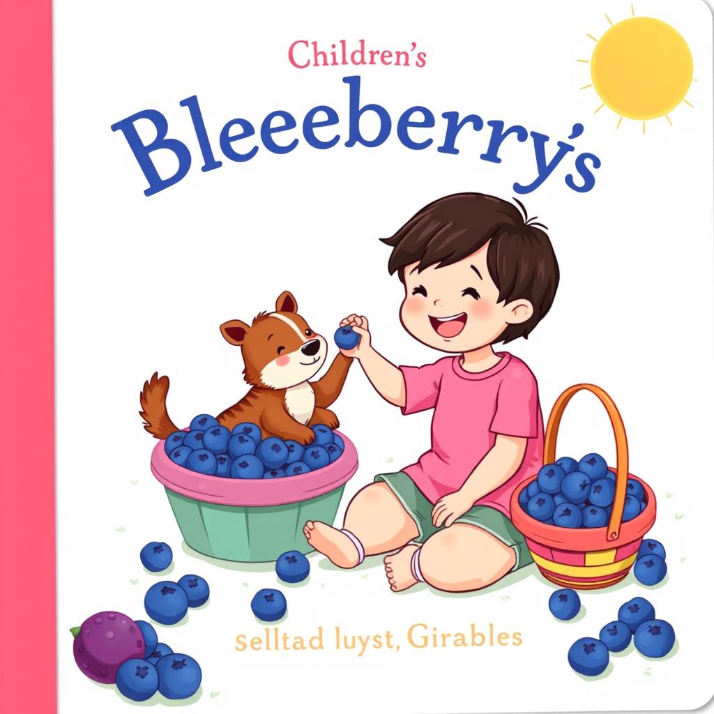 A charming children's book cover featuring a cartoonish scene