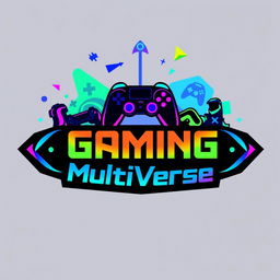 Logo design for a YouTube multi-gaming channel named 'Gaming MultiVerse'