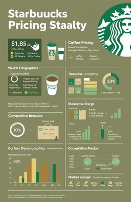 An infographic illustrating the relationship between Starbucks' pricing strategy and consumer behavior