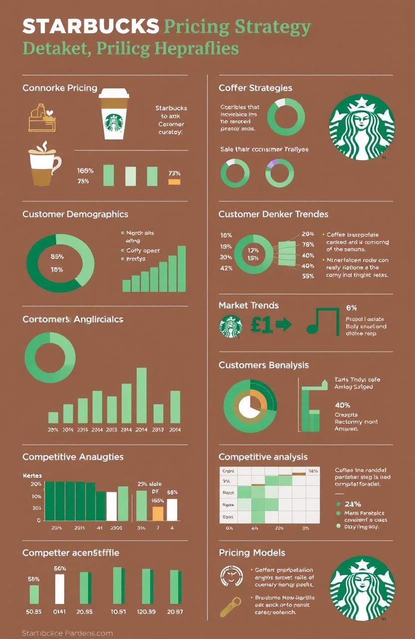 An infographic illustrating the relationship between Starbucks' pricing strategy and consumer behavior