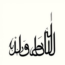 A square frame featuring elegant Persian Nastaliq letters beautifully arranged in artistic combinations resembling Behzad Golpayegani's white on white collection, but with a striking twist: the letters are in bold black against a subtle white background