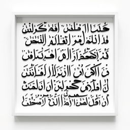 A square frame holding an array of Persian Nastaliq letters arranged in various artistic combinations reminiscent of Behzad Golpayegani's white on white collection, but in a striking contrast of bold black letters against a soft white background