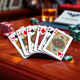 A vibrant and detailed illustration of a deck of playing cards, known as 'kartu remi'