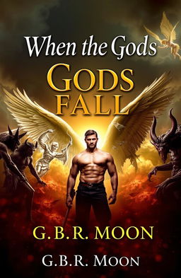 A captivating book cover design for 'When the Gods Fall' by G