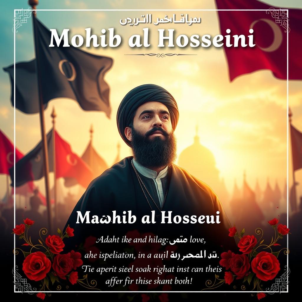 An Instagram profile picture for a religious page titled 'Mohib al-Hosseini'