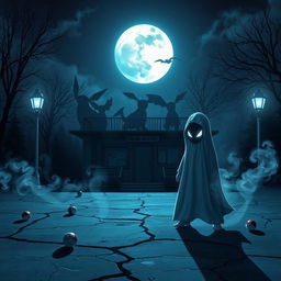 A dark and eerie Pokemon-themed scene inspired by the Steven and Mike creepypasta