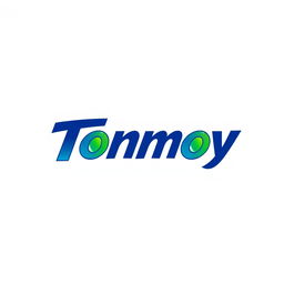 A modern and sleek logo design featuring the name 'Tonmoy'