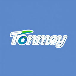 A modern and sleek logo design featuring the name 'Tonmoy'