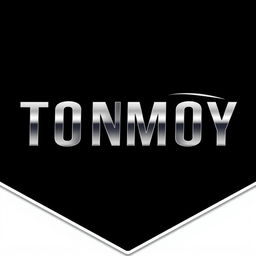 A stylish and modern logo design featuring the name 'Tonmoy'