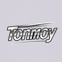 A stylish and modern logo design featuring the name 'Tonmoy'