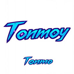 A very cool and eye-catching logo design featuring the name 'Tonmoy'