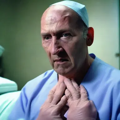 The medical drama film portrayed a character diagnosed with an adenomatous polyp that required surgery.