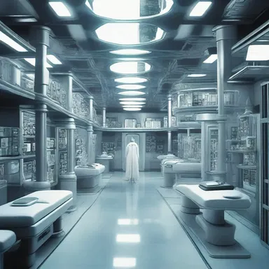 In the futuristic space colony, the residents developed a medical condition called adenomegaly due to prolonged exposure to cosmic radiation.