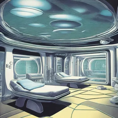 In the futuristic space colony, the residents developed a medical condition called adenomegaly due to prolonged exposure to cosmic radiation.