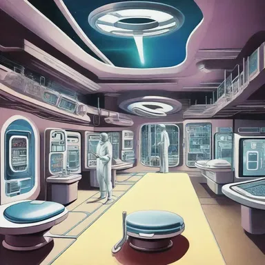 In the futuristic space colony, the residents developed a medical condition called adenomegaly due to prolonged exposure to cosmic radiation.