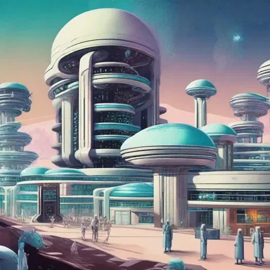 In the futuristic space colony, the residents developed a medical condition called adenomegaly due to prolonged exposure to cosmic radiation.