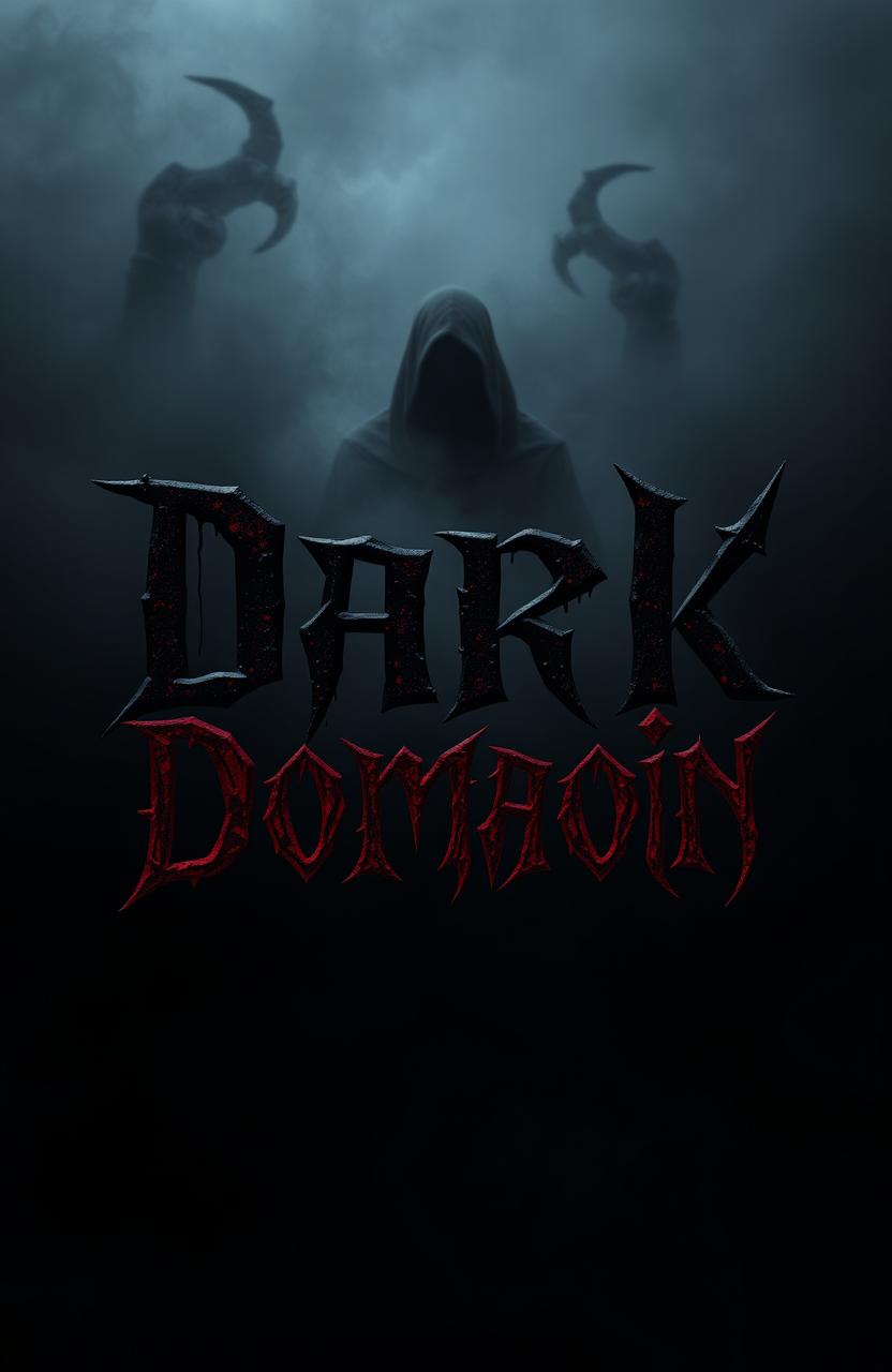 A dark and eerie theme featuring a color palette of black, dark red, and gray, creating a sinister horror vibe