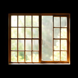 A simple black background featuring a large rectangular window