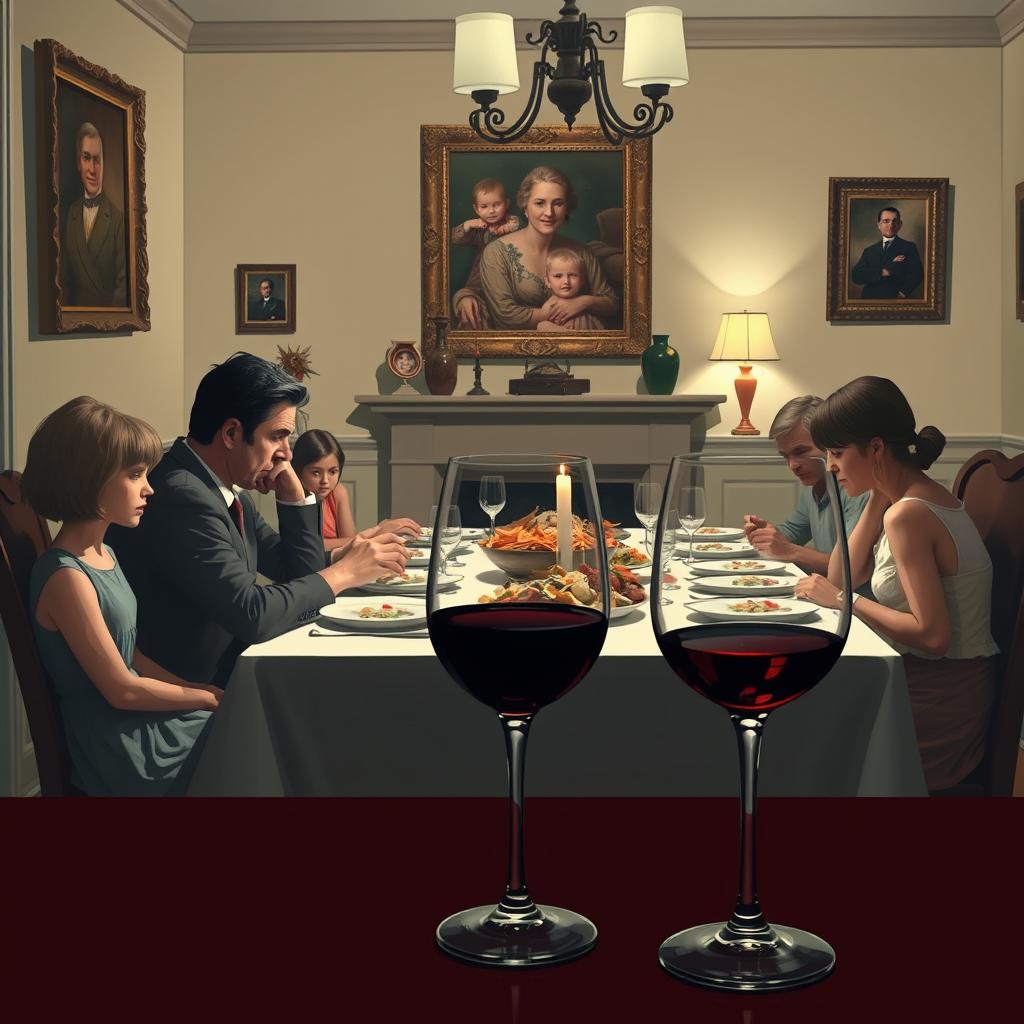 A thought-provoking image illustrating the theme 'Family Doesn’t Always Mean Comfort'