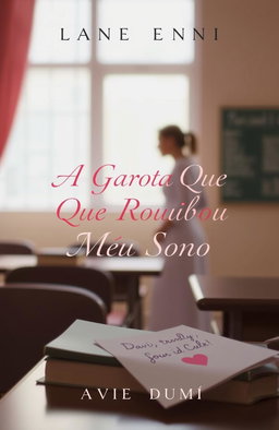 A delicate and romantic book cover featuring soft pastel tones, primarily light pink and light blue