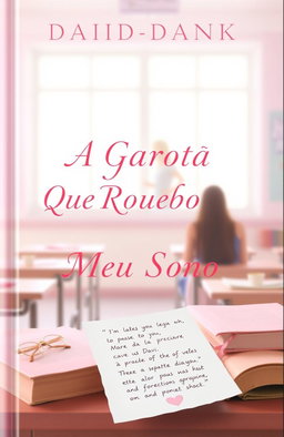 A delicate and romantic book cover featuring soft pastel tones, primarily light pink and light blue