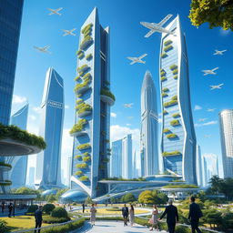 An image depicting the concept of 'hyper perfection' characterized by a flawless, futuristic utopia