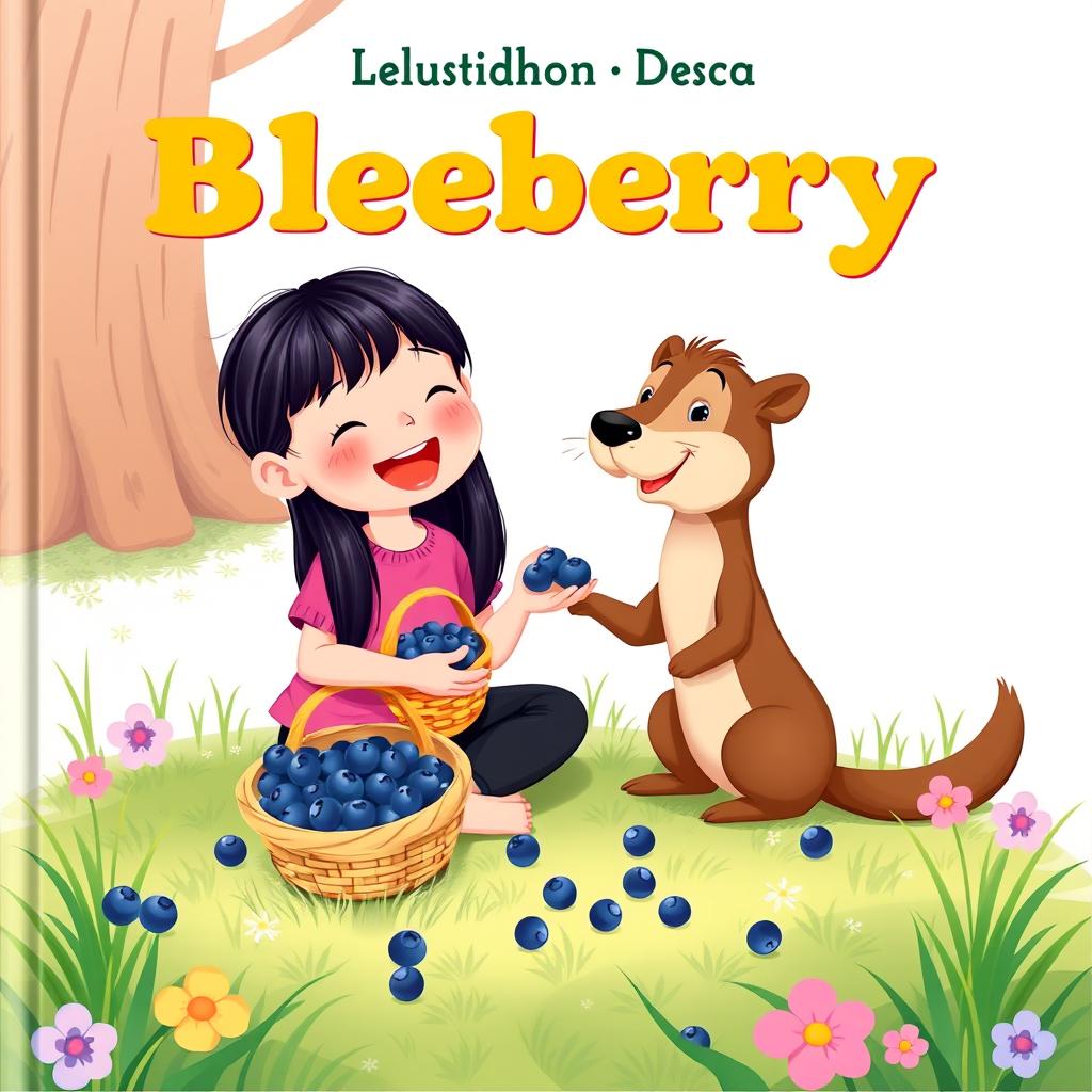 A delightful children's book cover featuring a cute cartoon scene