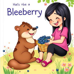 A delightful children's book cover featuring a cute cartoon scene