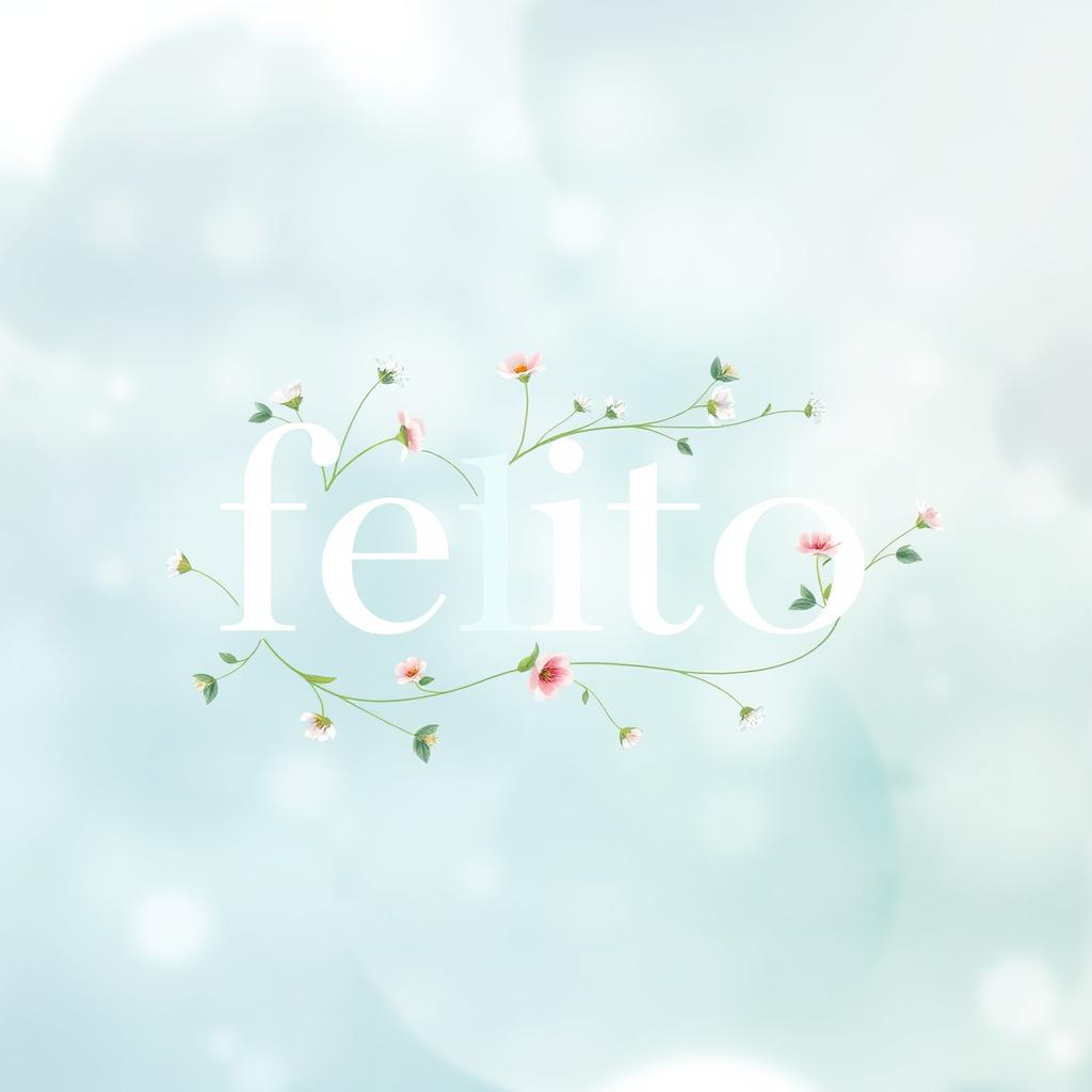 A visually appealing representation of the word 'feito' displayed artistically in a creative context