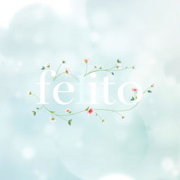 A visually appealing representation of the word 'feito' displayed artistically in a creative context