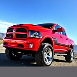 A powerful 2013 Ram 1500 Sport with a widebody kit, showcasing its bold and aggressive stance