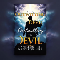 A striking and thought-provoking book cover design for 'Outwitting the Devil' by Napoleon Hill