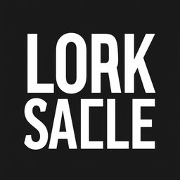 Design a modern graphic with a striking black background and bold, clear white text