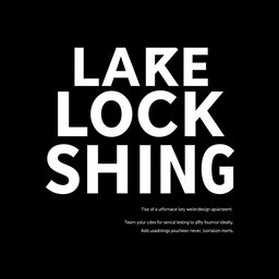 Design a modern graphic with a striking black background and bold, clear white text