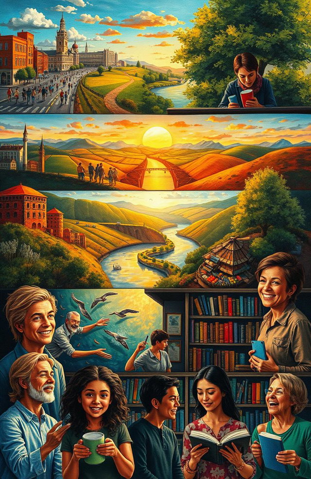A vibrant and creative visual representation of life seen through different perspectives