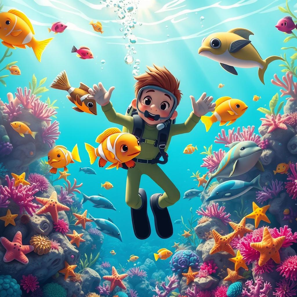 Dive into Whimsy: A Vibrant Underwater Animation