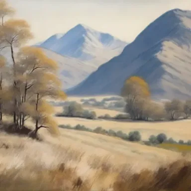 The artist's brush strokes were adequate in capturing the delicate details of the landscape.