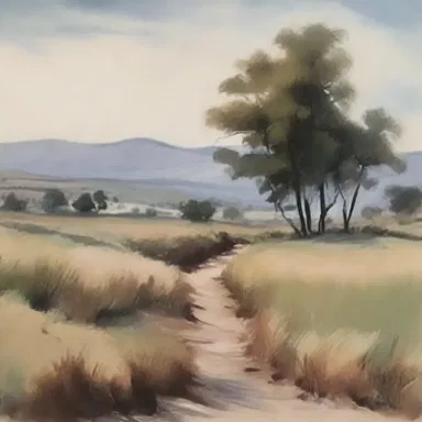 The artist's brush strokes were adequate in capturing the delicate details of the landscape.