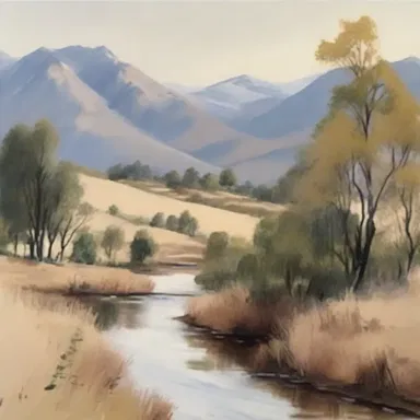 The artist's brush strokes were adequate in capturing the delicate details of the landscape.