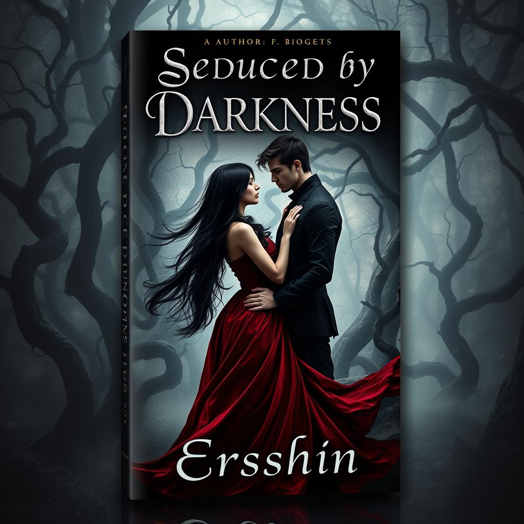 A captivating book cover for the title 'Seduced by Darkness' by author Ersshin